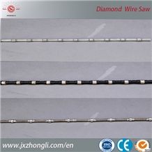 Water Cutting Diamond Wire Saw Ropes for Granite Marble Sandstone Reinforced Concrete, Diameter 7.3mm 8.8mm 10.5mm 11.0mm 11.5mm for Wire Saw Machine