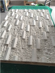 Moca Crema Limestone Splitted Culture Stone,Ledge Stone ,Wall Cladding Panel,Stacked Stone Veneer