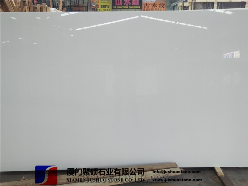 Crystal White Microlite Slabs & Tiles Crystallized Grass Stone