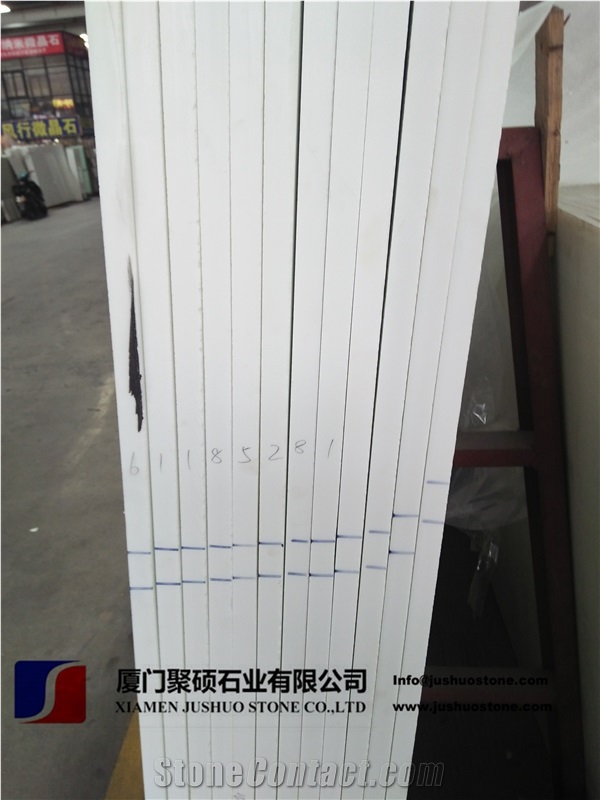 Crystal White Microlite Slabs & Tiles Crystallized Grass Stone