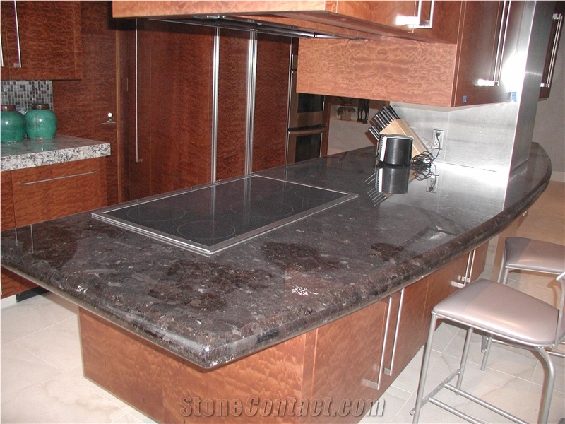 Antique Brown Granite Kitchen Countertops Kitchen Bar Top,Cafe Marron Custom Countertops Kitchen Worktops Solid Surface Kitchen Top Gofar