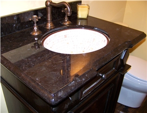 Best Quality Brown Antique Granite Bathroom Bath Tops Vanity Topssquartz Stone Vanity Tops Bathroom Countertops Gofar