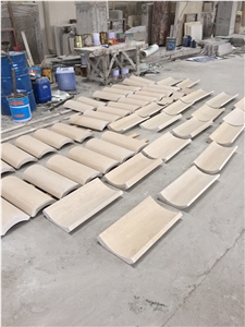 Best Quality Portugal Beige Limestone Building Stones Column, Sculptured Columns Roman Columns Doric Interior Exterior Stone Colmns Gofar