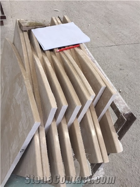 Discount Beauty Portugal Beige Limestone Panel Cuts Stairs Flooring Stepping, Shell Stones Coral Stone Limestone Floor Paving Deck Stairs Gofar