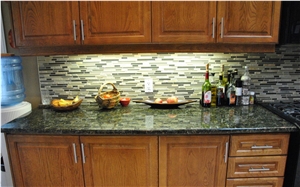 Discount China Verde Butterfly Green Granite Bar Top Commercial Counters Acrylic Bar Top Quartz Bar Tops Restaurant Countertop Club Bar Counter Gofar