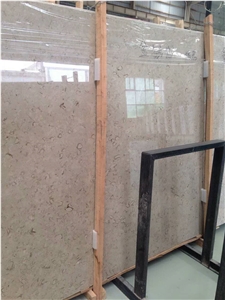 Discount Iran Cream Fossil Beige Limestone Tiles Slabs Panel Cut for Flooring Limestone Wall Covering Shell Stones Limestone French Opus Pattern Gofar