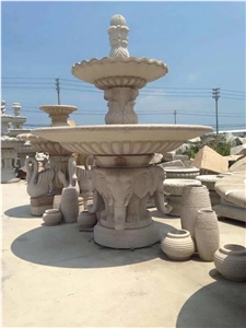 G682 Granite Golden Garnet Sunset Rust Granite Landscaping Sculptured Fountain for Garden Exterior Rolling Sphere Fountains Gofar