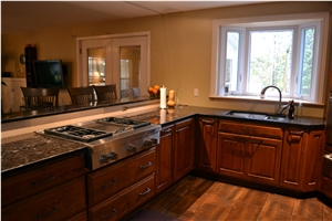 Polished Antique Brown Granite Kitchen Countertops Kitchen Bar Top Custom Countertops Kitchen Worktops Solid Surface Kitchen Top Gofar