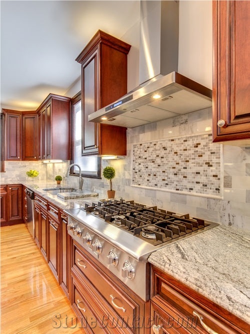 Polished Viscont Gray White Granite Dinner Tables Home Stone Furniture China Viscont White Granite,Viscon White Granite Islands Top