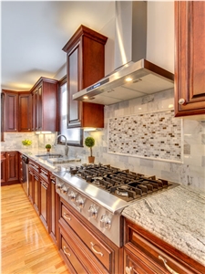 Polished Viscont Gray White Granite Dinner Tables Home Stone Furniture China Viscont White Granite,Viscon White Granite Islands Top