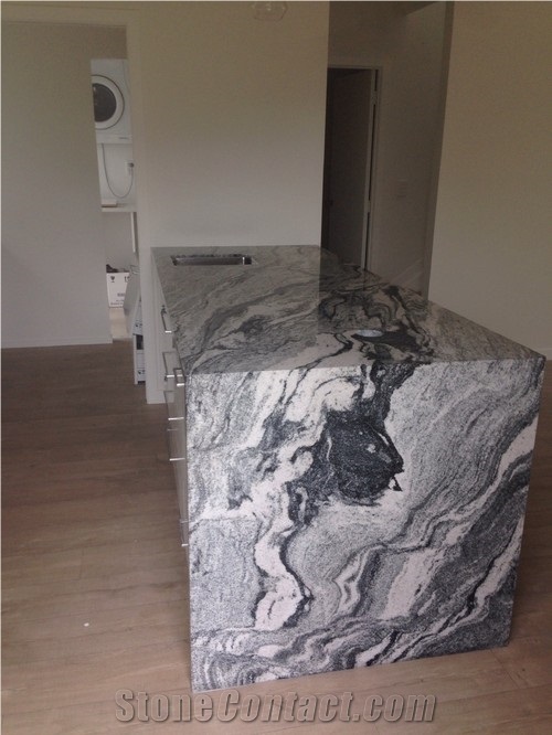 Polished Viscont Gray White Granite Dinner Tables Home Stone Furniture China Viscont White Granite,Viscon White Granite Islands Top