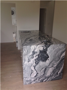 Polished Viscont Gray White Granite Dinner Tables Home Stone Furniture China Viscont White Granite,Viscon White Granite Islands Top