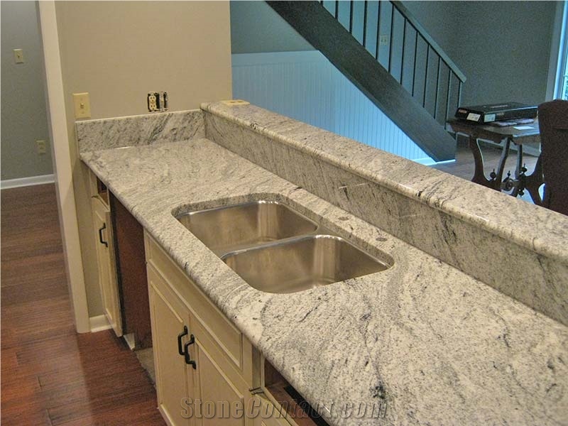 Polished Viscont Gray White Granite Dinner Tables Home Stone Furniture China Viscont White Granite,Viscon White Granite Islands Top