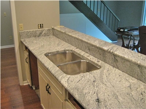 Polished Viscont Gray White Granite Dinner Tables Home Stone Furniture China Viscont White Granite,Viscon White Granite Islands Top