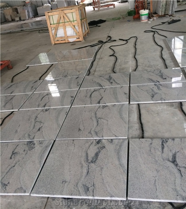 Polished Viscont White Granite Tiles Slabs Machine Cut to Size,Viscon White for Granite Pattern Granite Wall Tiles Floor Covering Granite Slabs Gofar