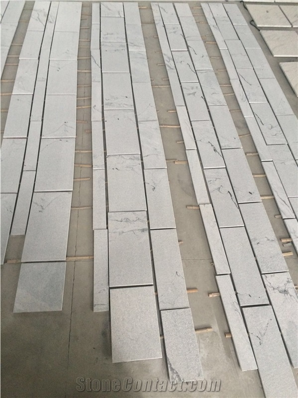 Polished Viscont White Granite Tiles Slabs Machine Cut to Size,Viscon White for Granite Pattern Granite Wall Tiles Floor Covering Granite Slabs Gofar