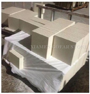 Portugal Beige Classico Crema Limestone Mushroom Stone,Split Face Villa Building Wall Cladding Limestone Wall Tiles Covering