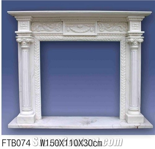 Verde Green Onyx Fireplace Mantel, Western Style Handcarved Sculptured Modern Fireplace Mantel, Stone Fireplace Hearth Gofar