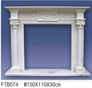 Verde Green Onyx Fireplace Mantel, Western Style Handcarved Sculptured Modern Fireplace Mantel, Stone Fireplace Hearth Gofar