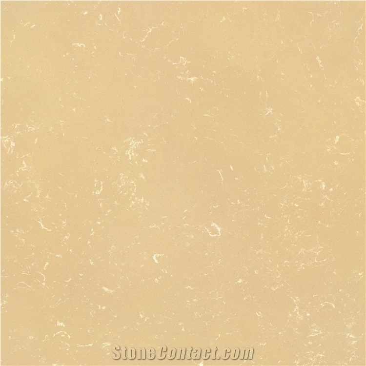 Agglomerate Quartz Stone Slabs in Beige Colour