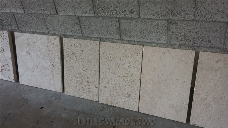 White Coral Stone Tiles, Boca Chica Coral Stone