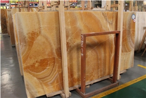 China Honey Onyx Agate Jade Gold Yellow Onix Big Slab Tile