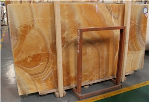 China Honey Onyx Agate Jade Gold Yellow Onix Big Slab Tile