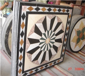 China Mixed Color Marble Square Waterjet Medallions,Inlay Flooring Tiles,Customized Flooring Paving Tiles Patterns Design ,Decorated Hotel Lobby China Mixed Color Marble Square Waterjet Medallions,Inlay Flooring Tiles,Customized Flooring Paving Tiles Patterns Design ,Decorated Hotel Lobby