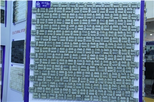 China Rust Slate Mosaic, Rustic Slate,In China Stone Market,Swimming Pool Mosaic Tiles,23x23,Mosaic Tiles with Pattern