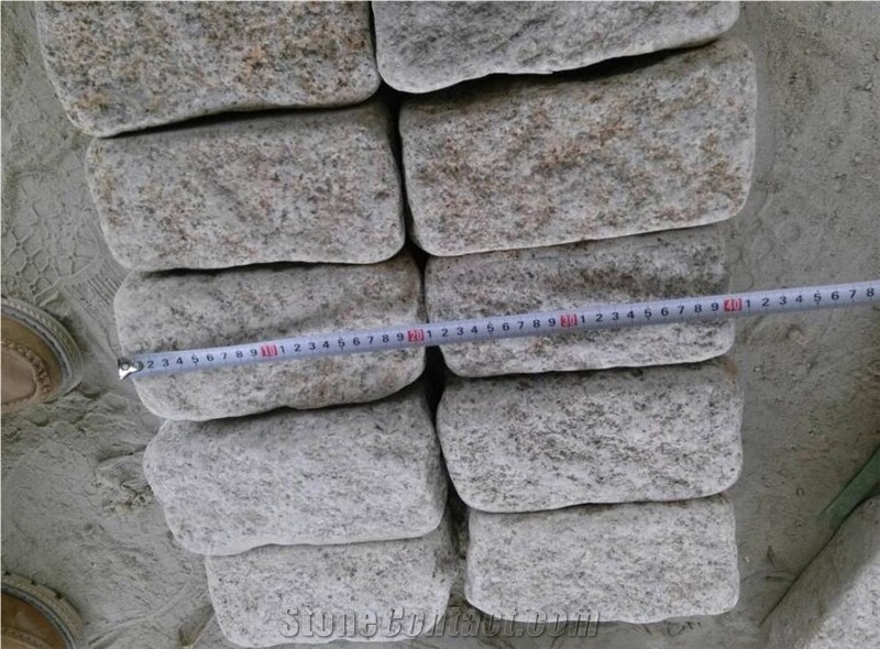G682 China Yellow Granite Tumbled Stone,Cube Paving Sets,Floor Covering,Garden Stepping Pavements,Walkway Pavers,Courtyard Road Pavers,Exterior
