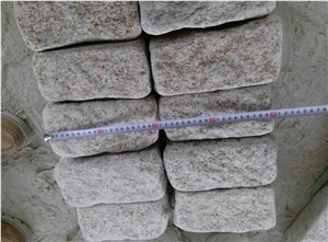 G682 China Yellow Granite Tumbled Stone,Cube Paving Sets,Floor Covering,Garden Stepping Pavements,Walkway Pavers,Courtyard Road Pavers,Exterior