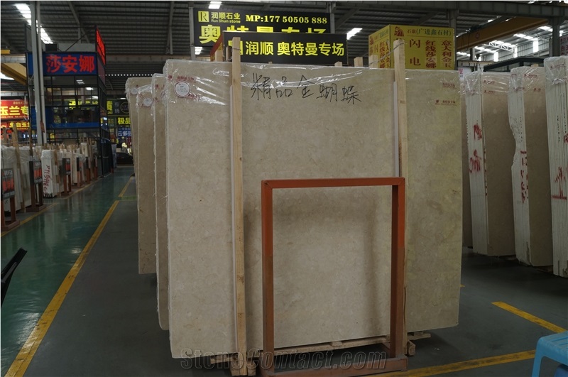 Golden Butterfly Beige, Marble Tiles & Slabs, Turkey Beige Marble,Giallo Vermont,Polished Tiles & Slabs for Floor and Wall Designs,Natural Stone