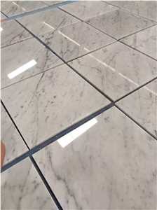 Italy Bianco Carrara Marble White Natural Stone Slab Tile