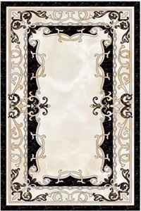 Natural Marble Stone Water Jet Medallion,Premium Marble Tiles Western Style,Customized Marble Flooring European Style,Mosaic Inlay Lobby and Hall