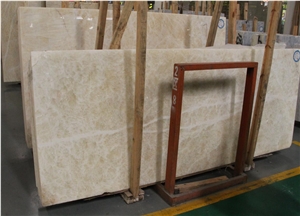 Onice Cappuccino Beige Onyx Polished Slab Pervious To Light