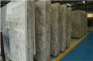 Parnon Light Marble Parnonas Semi White Slab Tile Floor Use