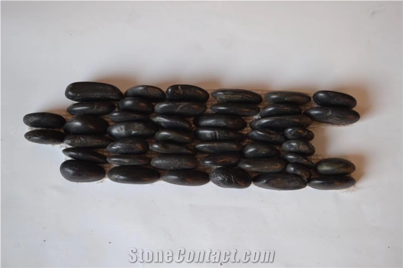 Polished Mixed Pebble Stone Color Stone,High Quality and Cheap Garden Pebble Stone Walkway Pattern,Pebble Stone Driveways, Crushed Stone,