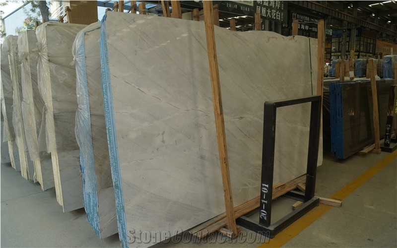 Greece Santorini White Marble Slabs For Bathroom Tiles