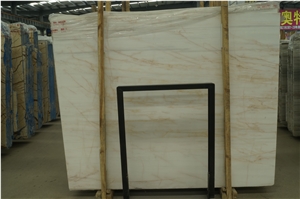 Marmara Dolomite Marble Spider Red Line White Slab