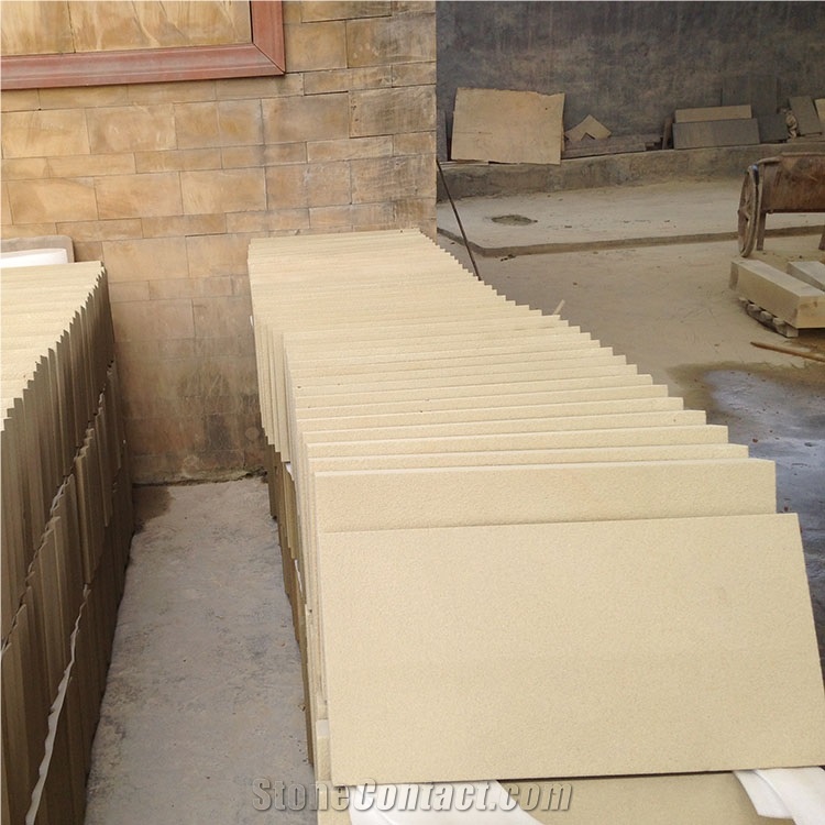 60x30 China Beige Sandstone Floor Tile for Swimming Pool Surround Paving
