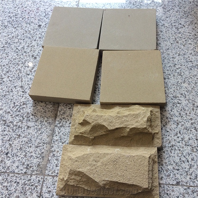 Beige Sandstone Honed Surface for Swimming Pool Coping