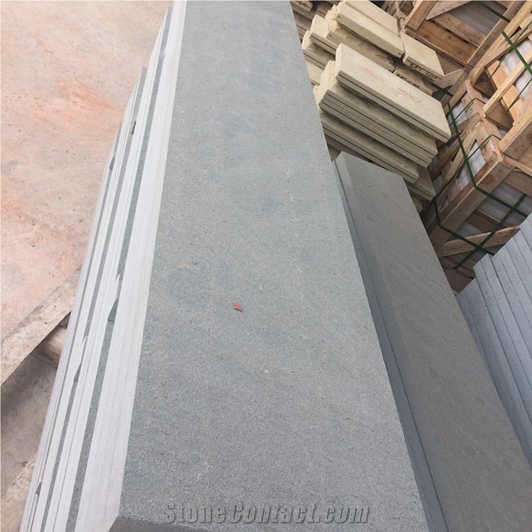Black Sandstone Flamed Surface for Swimming Pool Coping