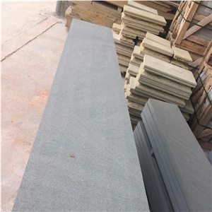 Black Sandstone Flamed Surface for Swimming Pool Coping