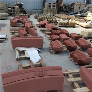 Building Exterior Decoration Hand-Craved Sandstone Stone for Building