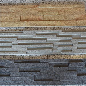 Factory Direct Cheap Handmade Random Shape 60152 cm Black Decorative Culture Stone