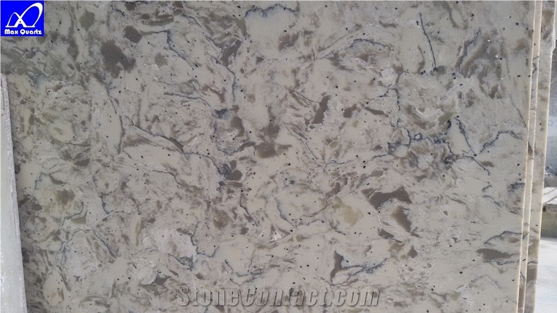 Artificial Safari Lf-V003 Quartz Stone Slab ,Tiles Cut to Size,Solid Surface,For Kitchen ,Bathroom Countertop