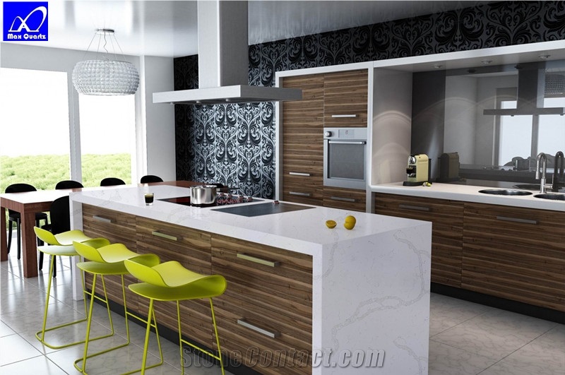 Nu Stone Quartz Kitchen Countertop Engineered Stone Worktops for Multifamily Projects
