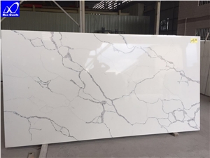 Quartz Calacatta Statuario Stone Slabs, Calacatta White Marble,Tiles Engineered Stone,Artificial Stone Slabs for Hotel Kitchen,Backsplash Walling Panel