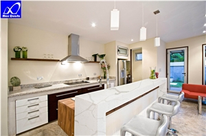 Quartz Stone Luna Calacatta Bench ,Kitchen Countertop,Worktops,Desk,Island,Bar,Custom Tops
