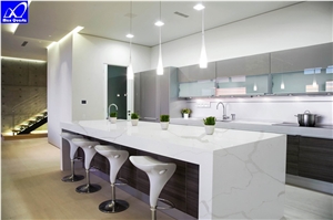 Quartz Stone Luna Calacatta Bench ,Kitchen Countertop,Worktops,Desk,Island,Bar,Custom Tops
